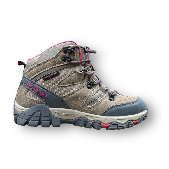 Bearpaw Women’s Corsica Boots Taupe Pink Hiker Hiking Boot Outdoor Size 8 - Picture 3 of 15